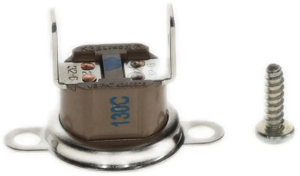 Temperatursensor von Bosch, montierbar mit zwei Anschlüssen an einer Halterung. Neben dem Sensor befindet sich eine Schraube zur Befestigung.